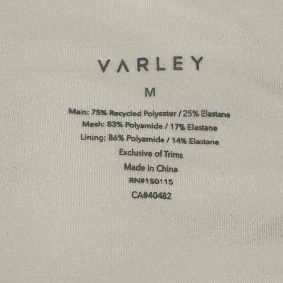 Varley Elegant White Sports Bra - Picture 8 of 9